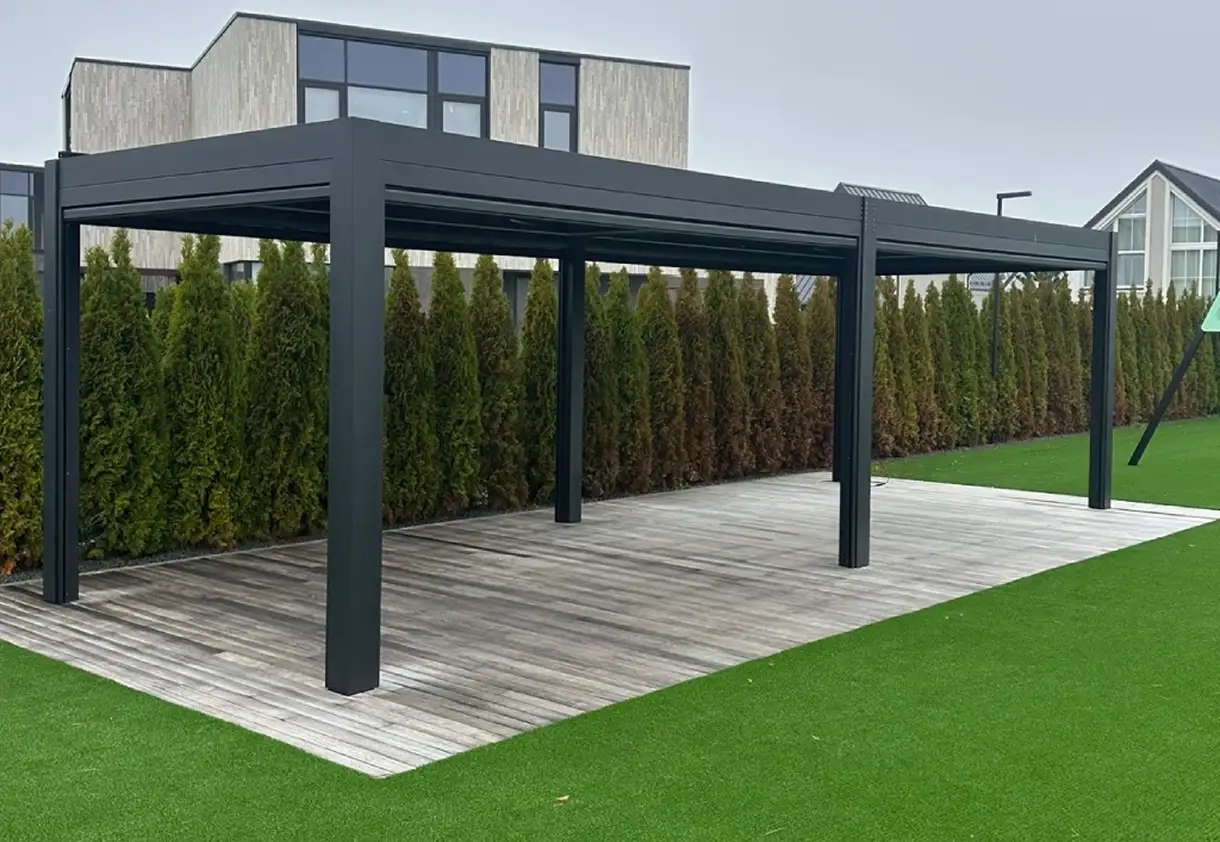 Pergola ant terasos – po